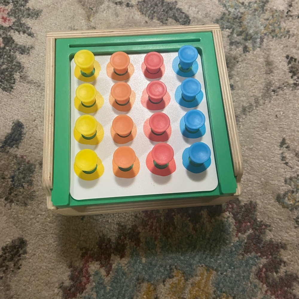Colorful Peg Board Educational Toy